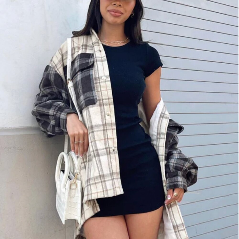 Classic black mini dress